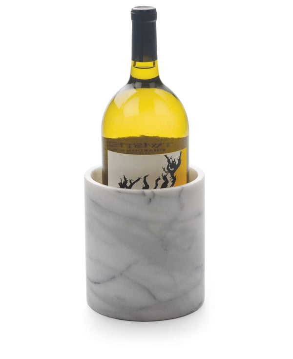 White Marble Tool Holder/Wine Cooler