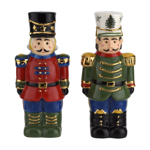 Christmas Tree 4.5" Nutcracker Salt & Pepper Shakers