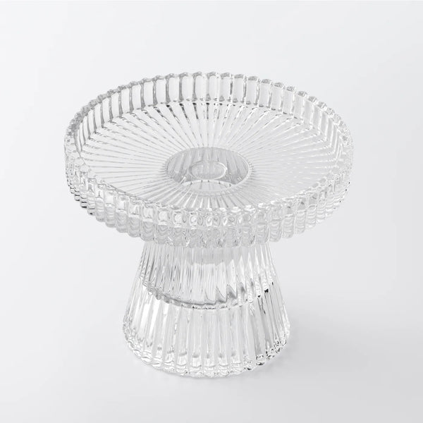 Anya Faceted Pillar and Tealight Candle Holder