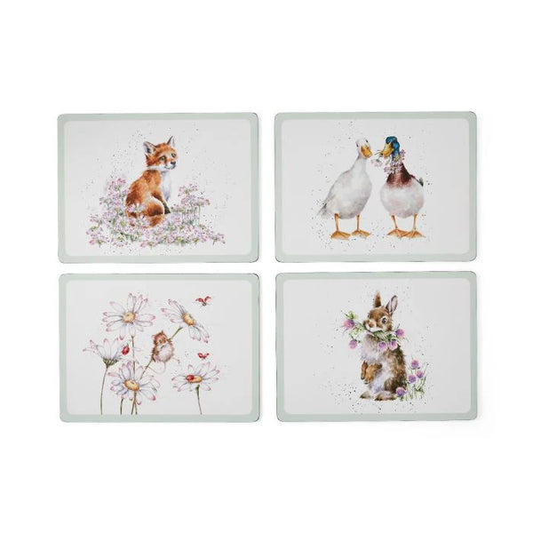 Wrendale Luncheon Wild Flowers Placemats Set of 4