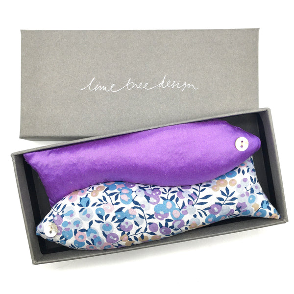 Lime Tree Design Box of Two Lavender Fish