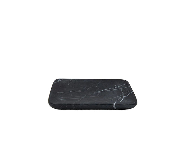 Black Marble Rounded Soap Dish