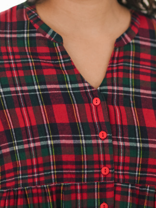 April Cornell Yuletide Check Nighty