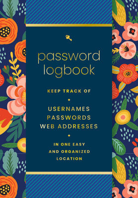 Floral Password Logbook