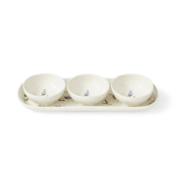 Sophie Conran Lavandula 4 Piece Bowl & Tray Set