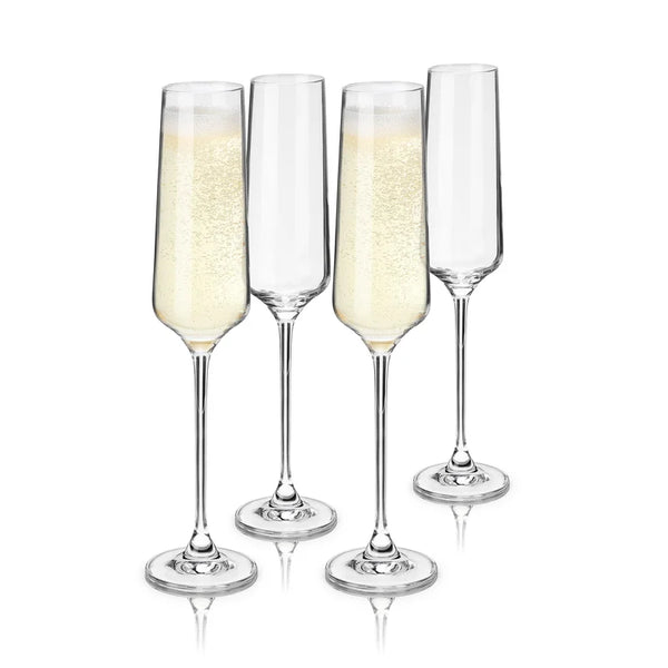 Viski Julien Champagne Flute Set of 4