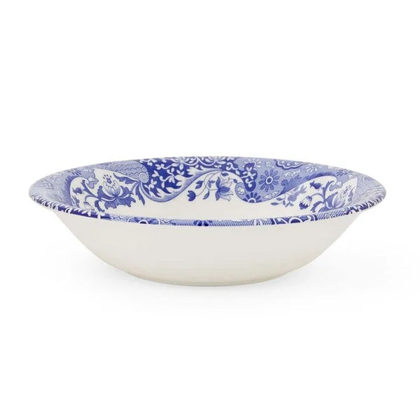 Blue Italian Christmas Cereal Bowl