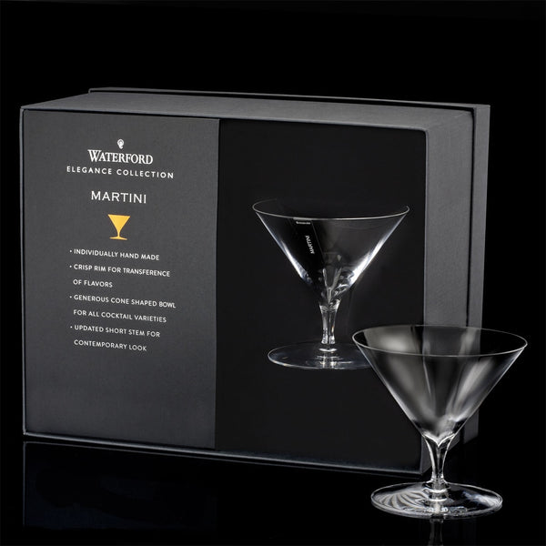 Waterford Elegance Martini Glasses, Pair