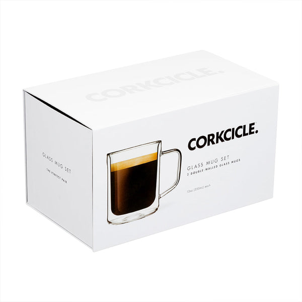 Corkcicle Glass Mug Set Of 2