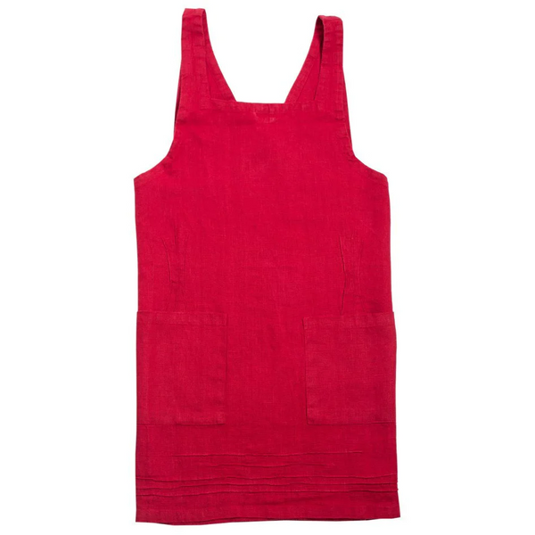 Linen Cross-Back Apron