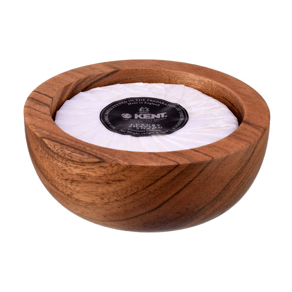 Kent Shaving Soap in Classic Wooden Bowl