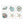 Load image into Gallery viewer, Pimpernel Set of 6 Coasters