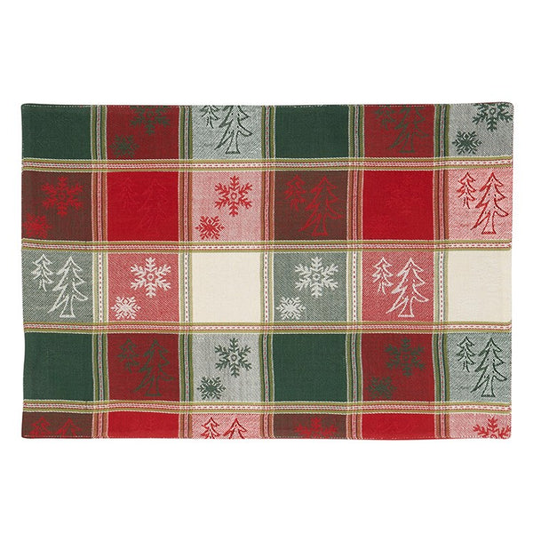 Christmas Checkered Placemats Set of 4