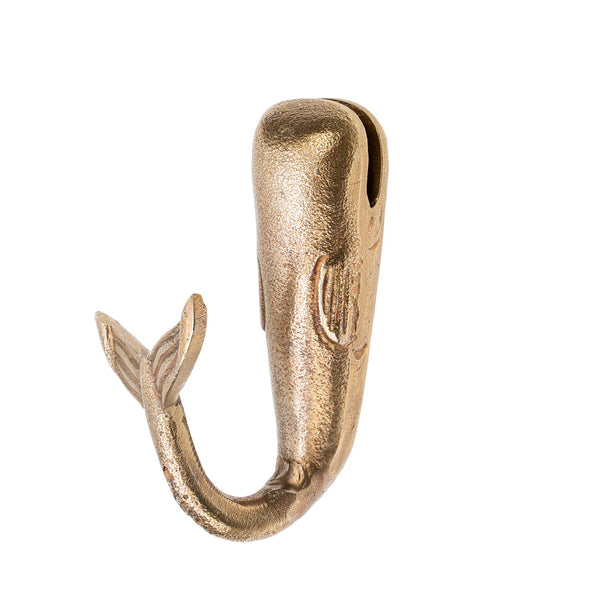 Gold Whale Wall Hook