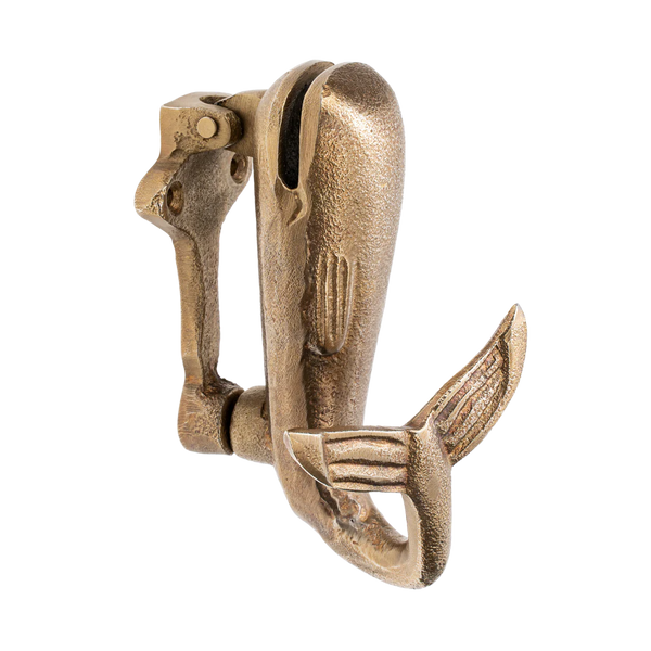Gold Whale Door Knocker