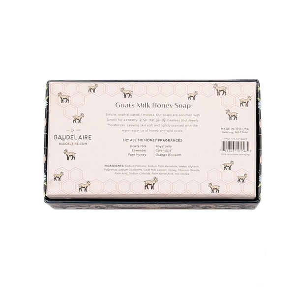 Baudelaire Goats Milk Honey 3.5oz x 2 Gift Box
