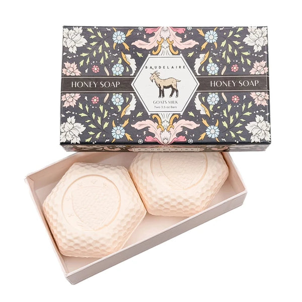 Baudelaire Goats Milk Honey 3.5oz x 2 Gift Box