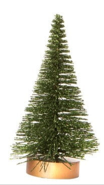Green Glitter Bristle Tree