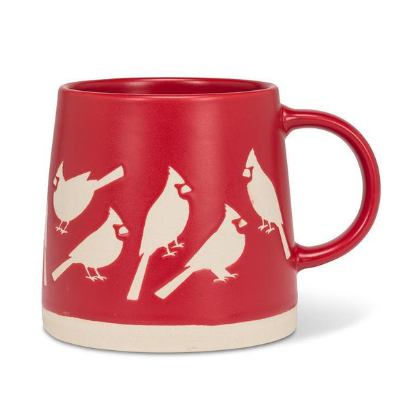 Wide Base Stoneware Christmas Mug