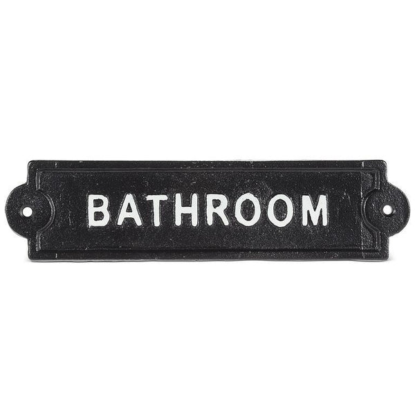 "Bathroom" Cast Iron Sing