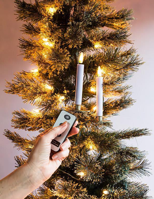 LED Tree Clip Candles Set of 10