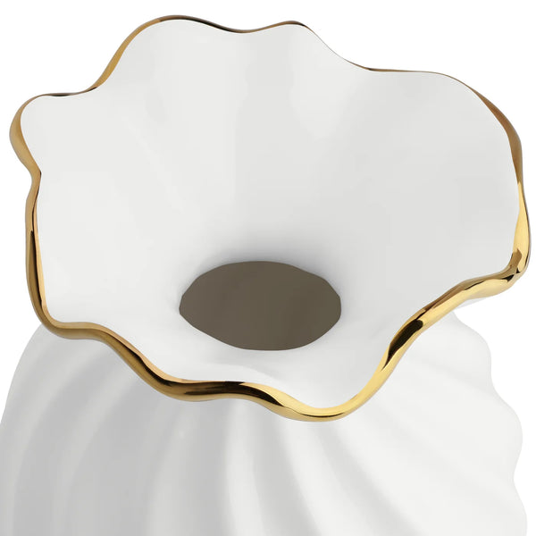 Talia Flared Swirl Vase