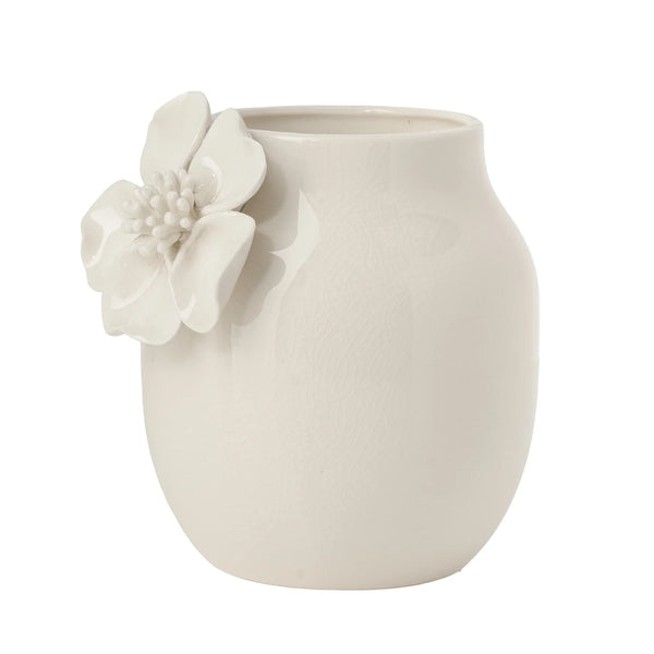 Elise Crackle 3D Flower Vase