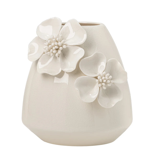 Elise Crackle 3D Flower Vase