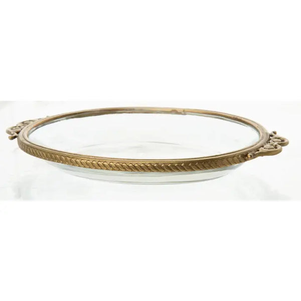 Soap Dish with Metal Frame, Filigree Handles