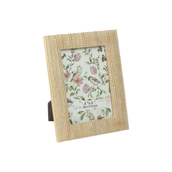 Multi size bead pattern resin picture frame