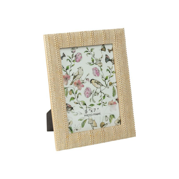 Multi size bead pattern resin picture frame
