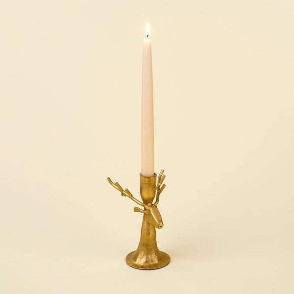 Forged Reindeer Candlestick