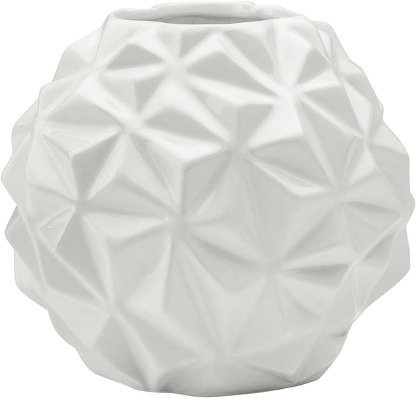Crumple Ball Ceramic Vase