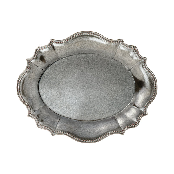 Almara Metal Oval Platter