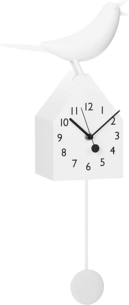 Birdhouse Motion Clock with Removable Pendulum