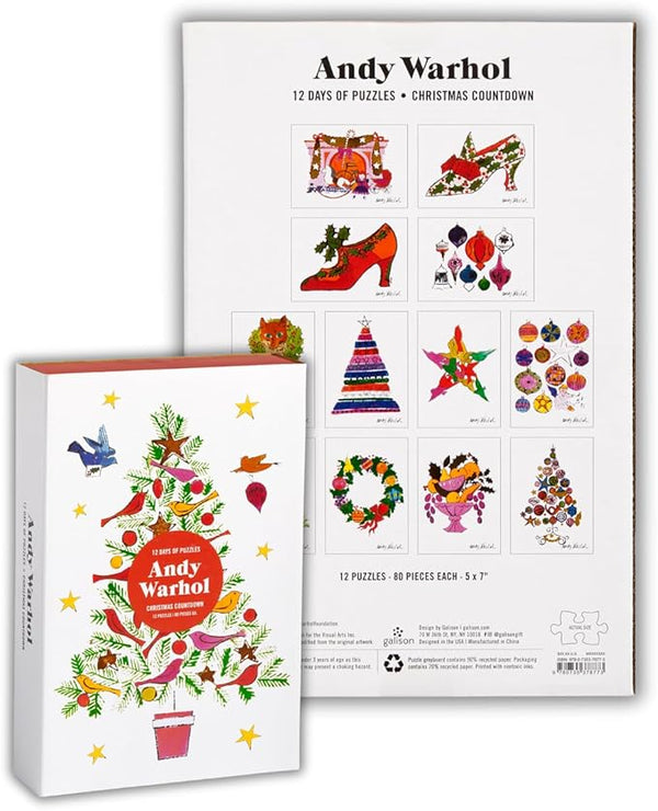 Andy Warhol Christmas Countdown – 12 Days of Puzzles