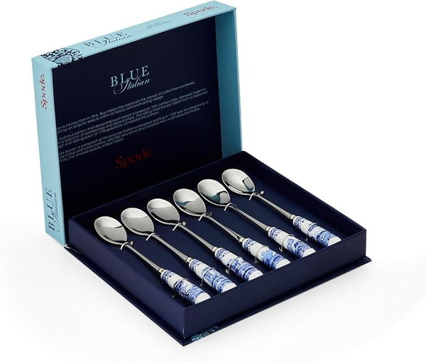 Blue Italian Tea Spoon Set of 6