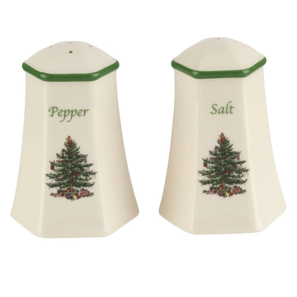 Christmas Tree Hexagonal Salt & Pepper Shakers