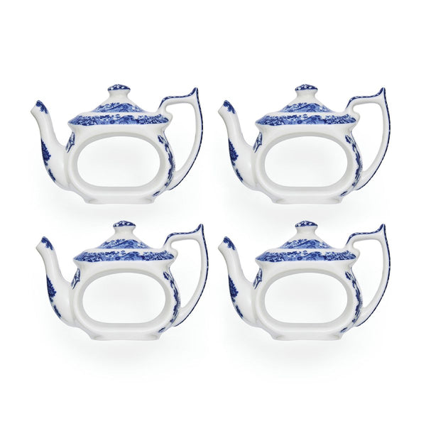 Blue Italian Napkin Ring Set of 4