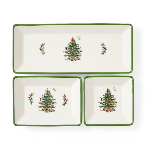 Christmas Tree 3 Piece Nesting Trays