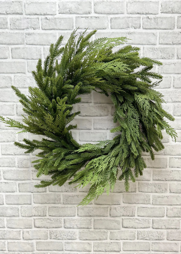Spruce and Cedar Wreath
