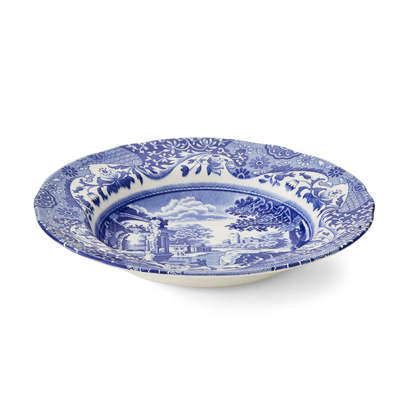 Blue Italian Soup Plate