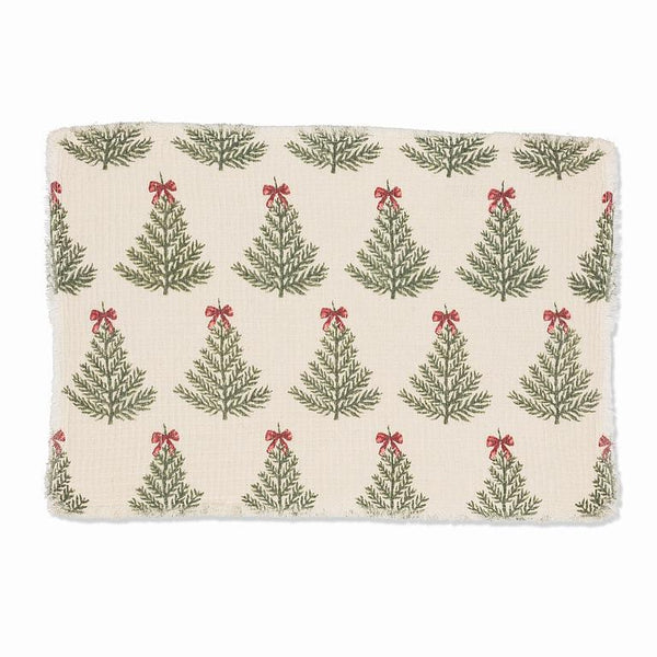 Christmas Tree with Bows Placemats, Set of 4