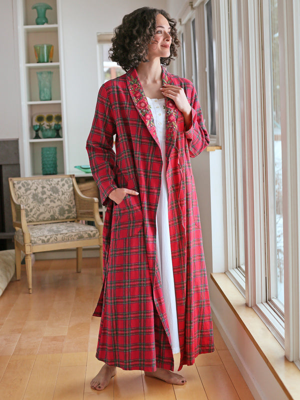 April Cornell Fireside Check Dressing Gown