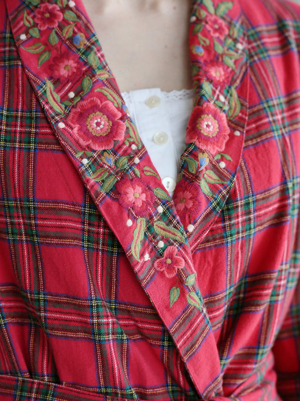 April Cornell Fireside Check Dressing Gown