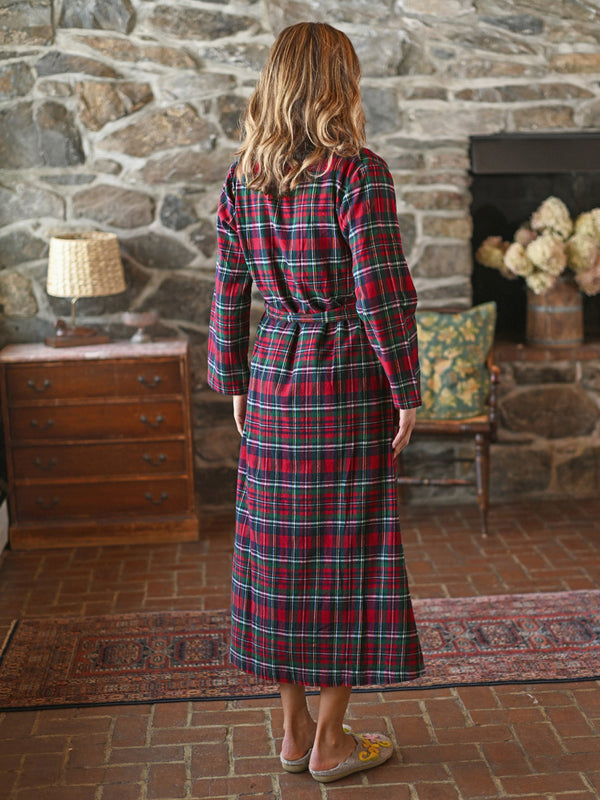 April Cornell Yuletide Check Dressing Gown