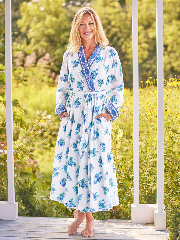 April Cornell Maritime Bouquet Dressing Gown