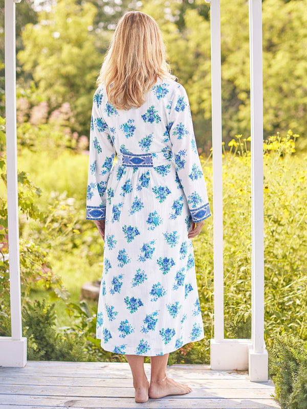 April Cornell Maritime Bouquet Dressing Gown