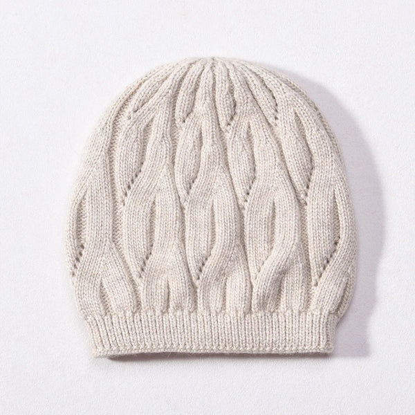 Wool Cable Knit Hat