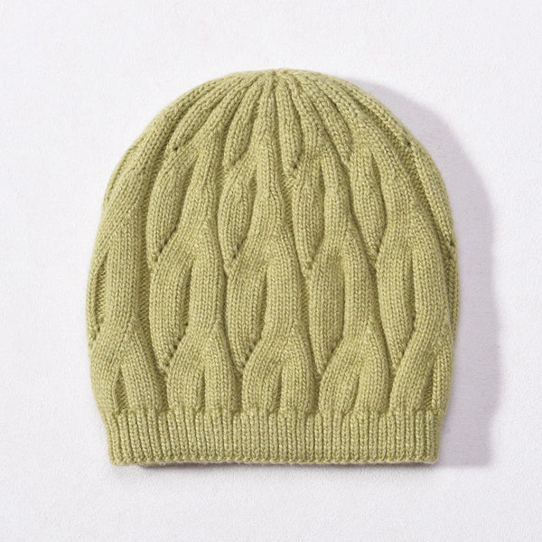 Wool Cable Knit Hat